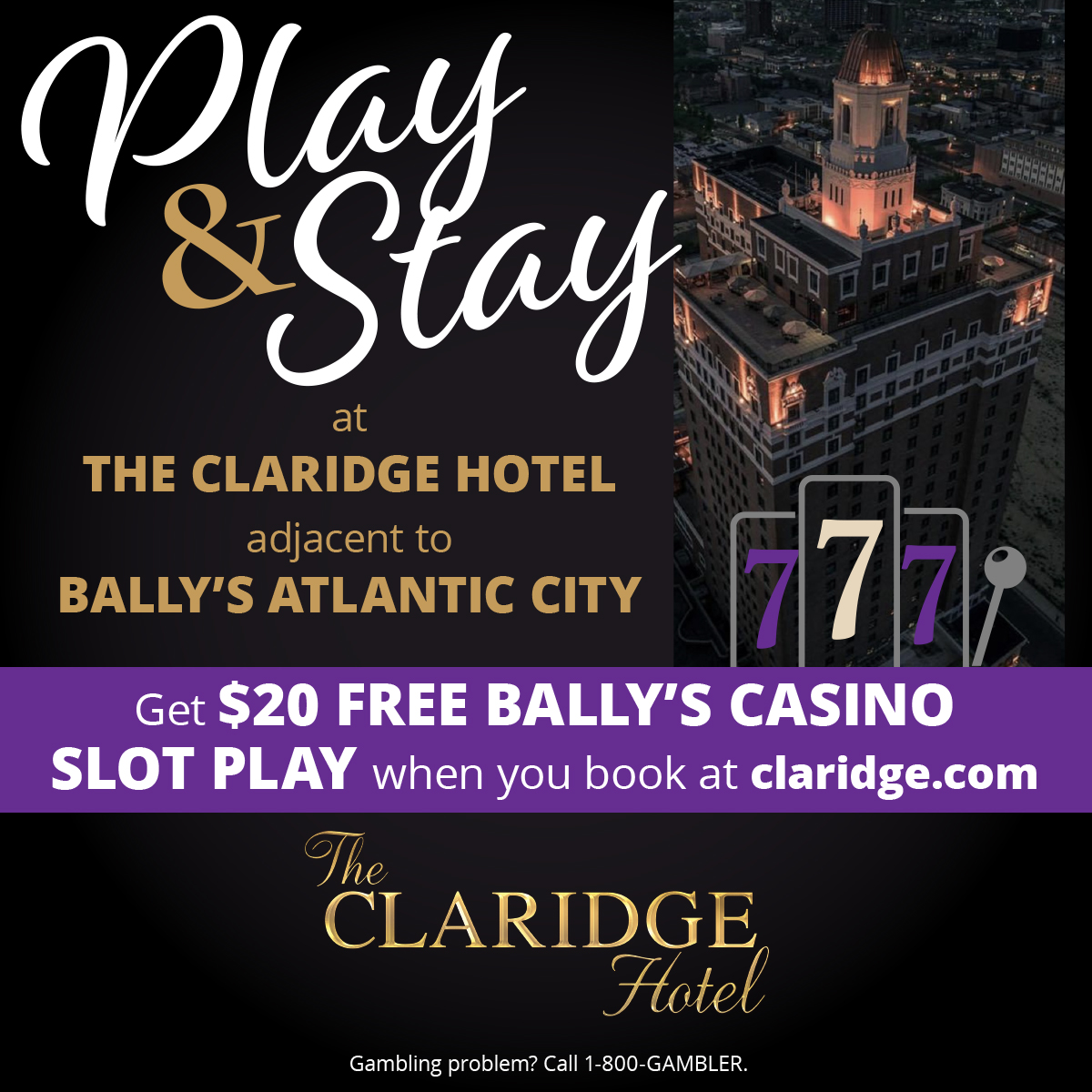 Play & Stay at The Claridge Hotel